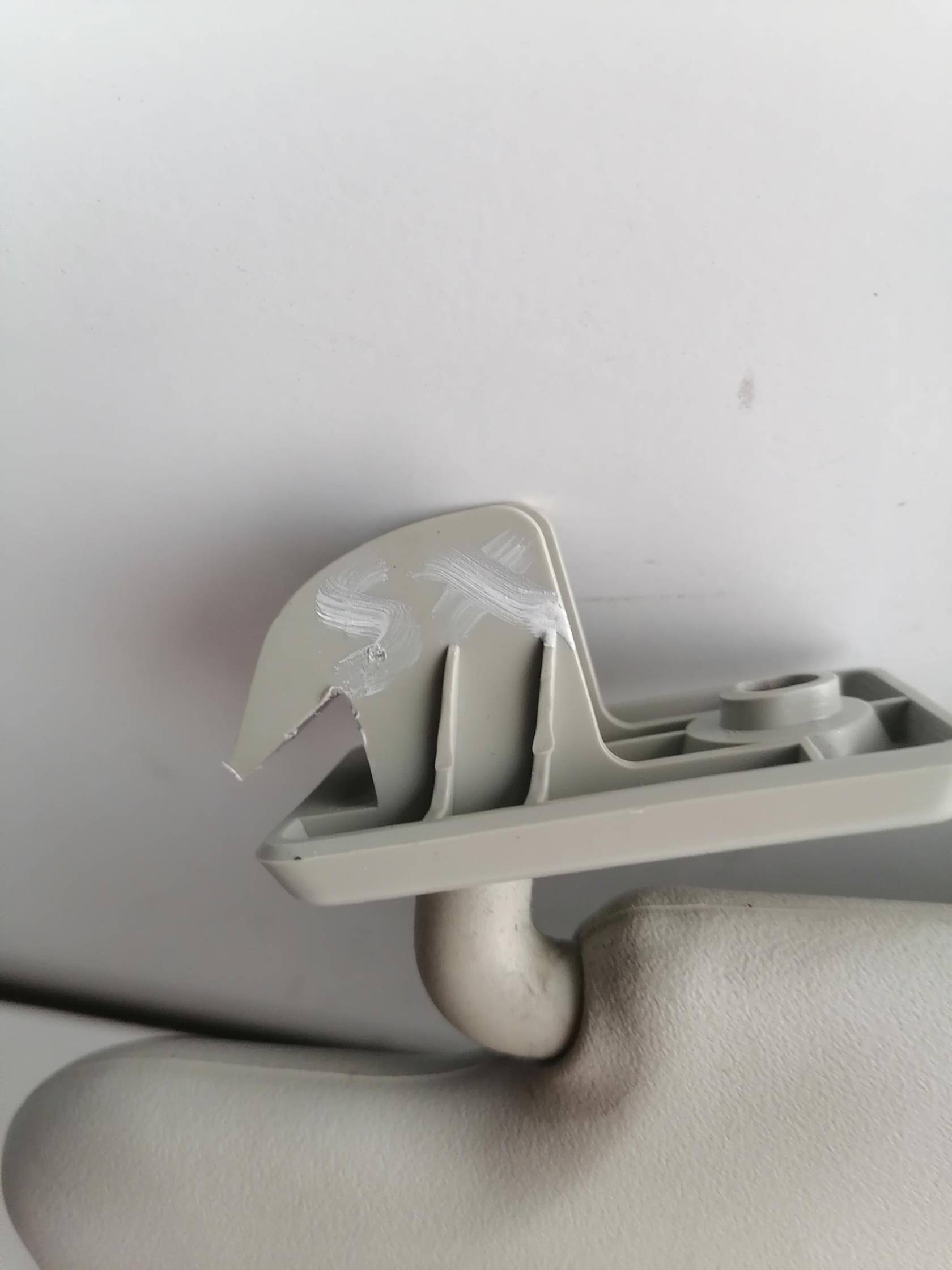 Aletta parasole parabrezza sx.